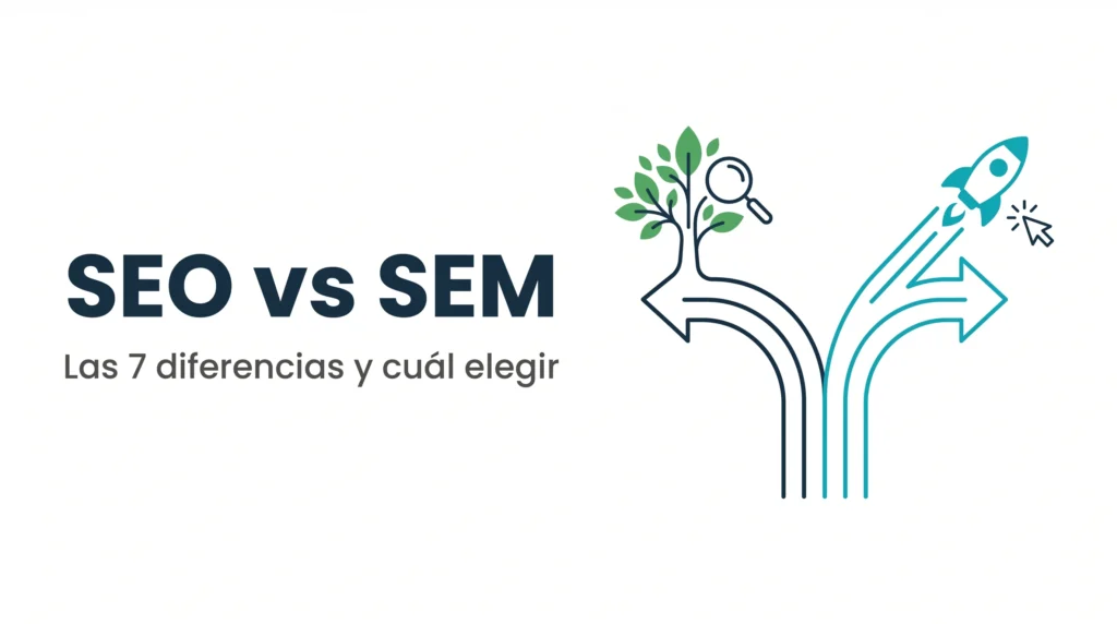 SEO vs SEM: comparativa de las 7 diferencias y cuál elegir para tu negocio