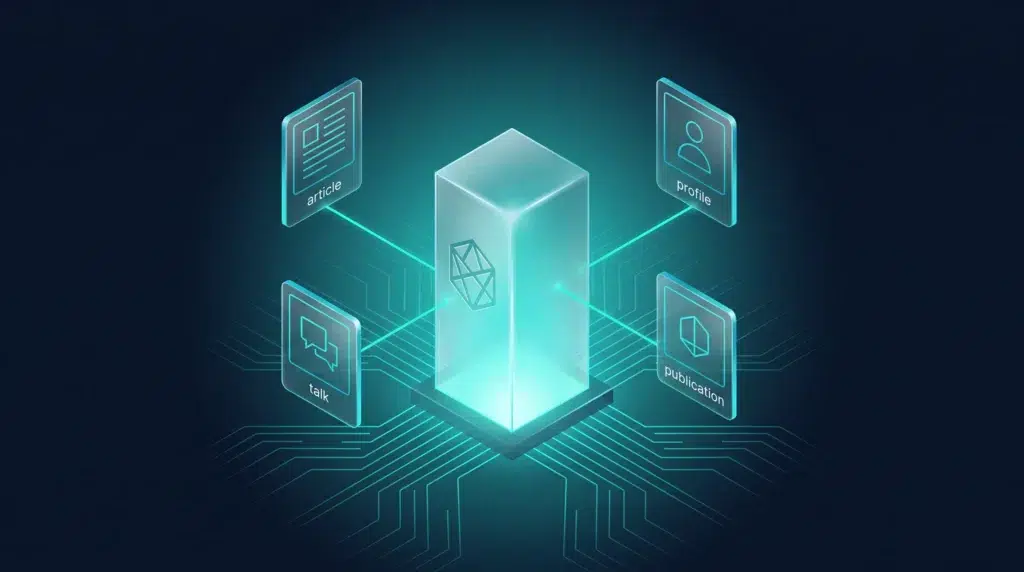 Firma personal irradiando presencia hacia artículos, charlas y perfiles conectados